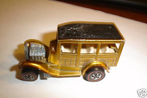 Hot Wheels Orig Red Line Classic 31 Ford Woody Gold