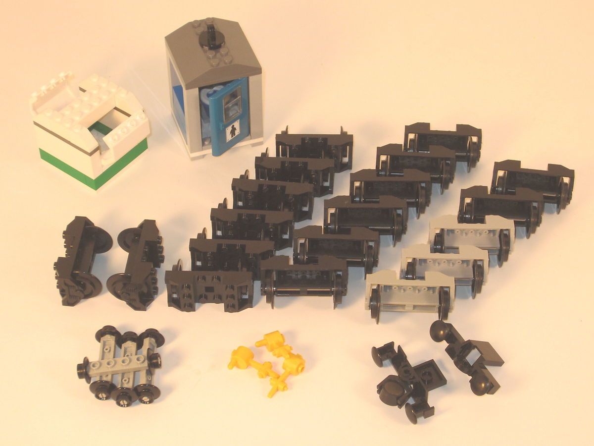 Lot of Lego City Train Wheels Throws and More