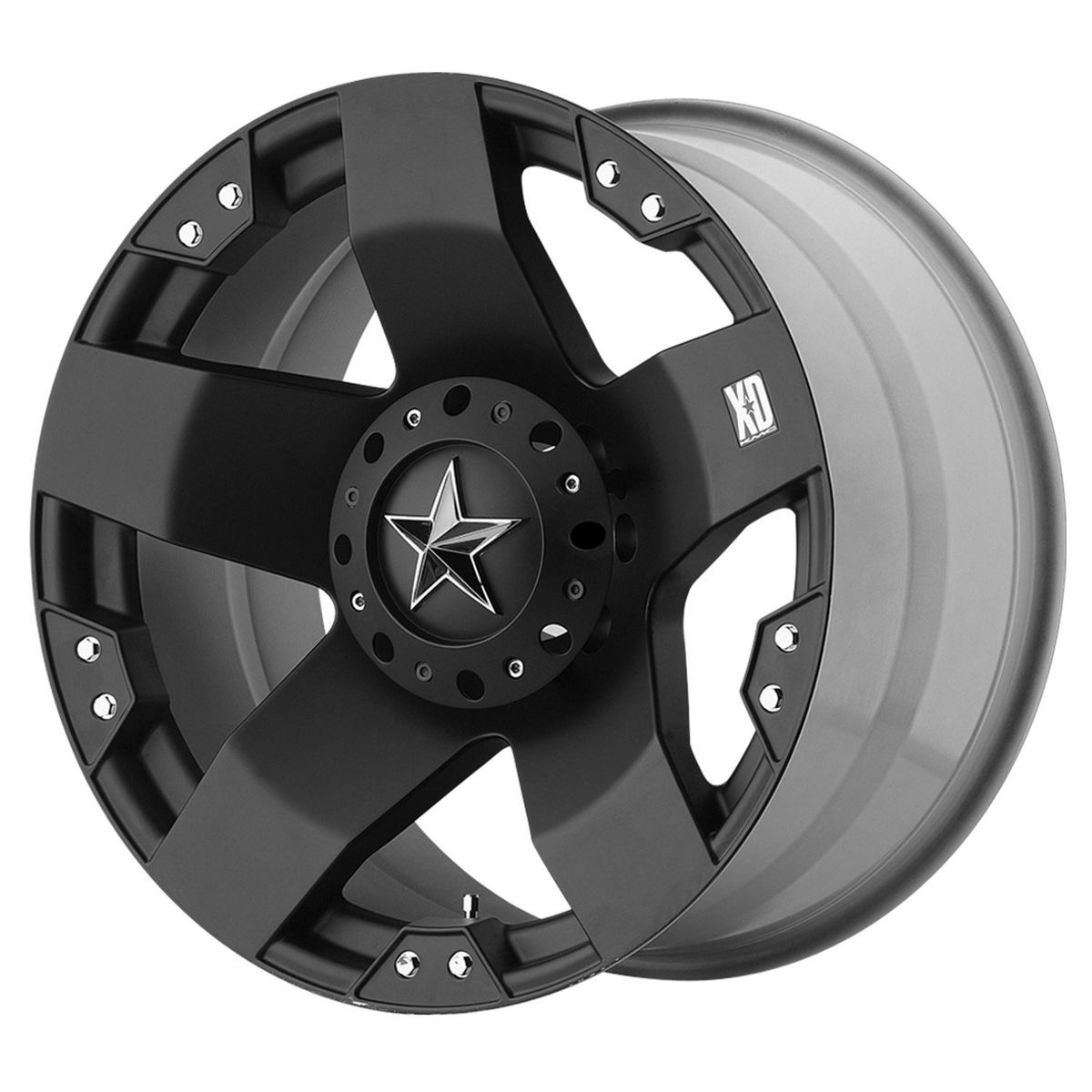 XD Series Rockstar XD775 Matte Black 6 lug Chevy Ford GMC wheels rim