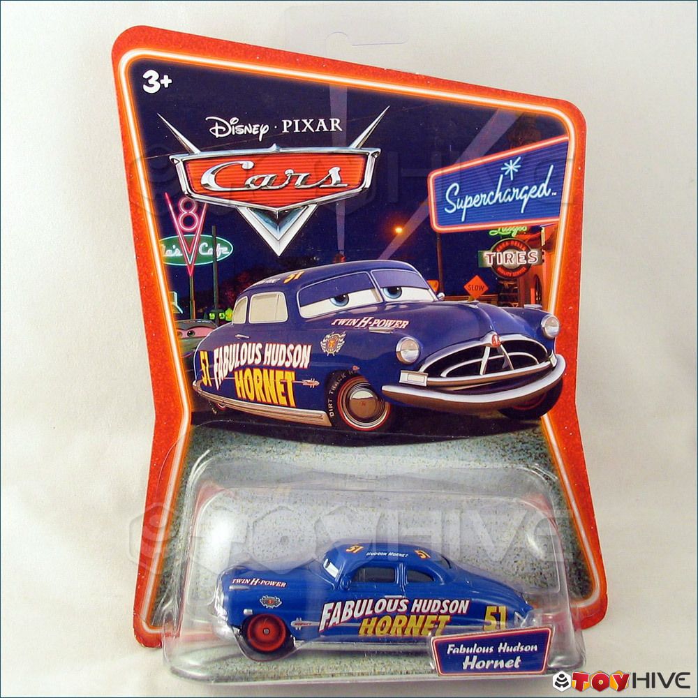  Pixar Movie Cars Fabulous Doc Hudson Hornet Supercharged RED wheels