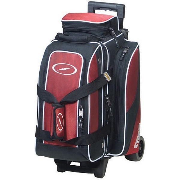 Storm 2 Ball Rolling Thunder Bowling Bag with Wheels Red