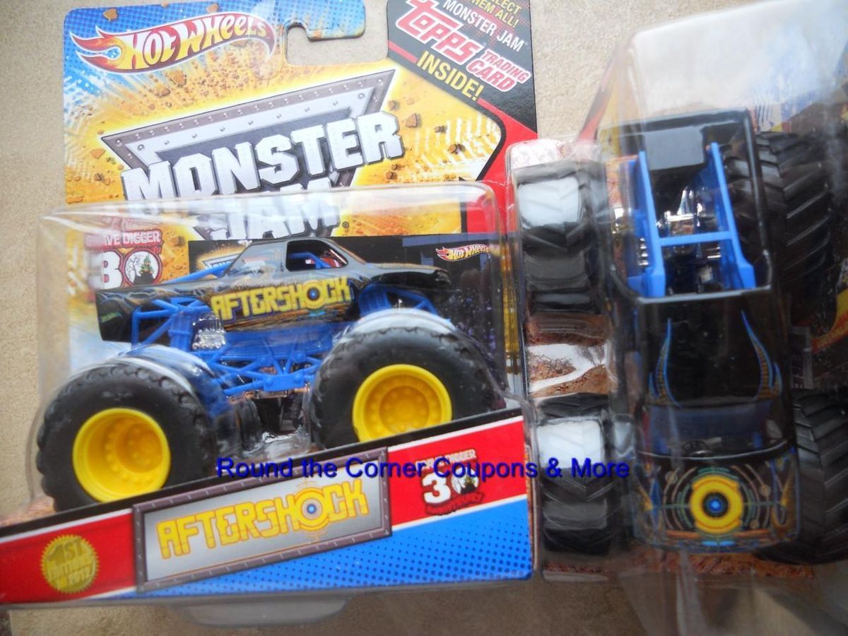 Wheels Monster Jam Aftershock After Shock New Paint Truck 1 64