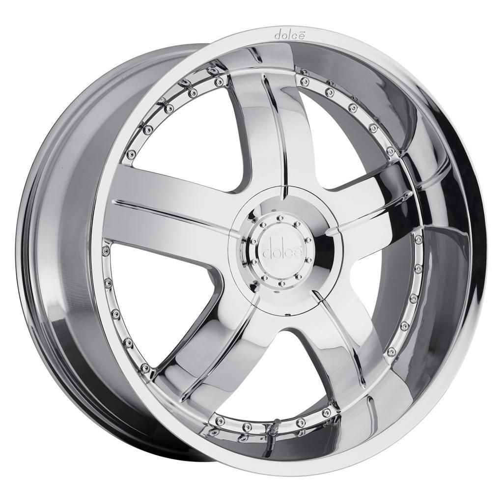 24 inch 24x9 5 Dolce DC22 Chrome Wheels Rims 6x5 5 6x139 7 18 SLX