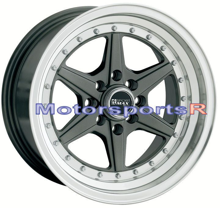 15 15x8 XXR 501 Gun Metal Rims deep Dish 93 94 98 01 Acura Integra GSR