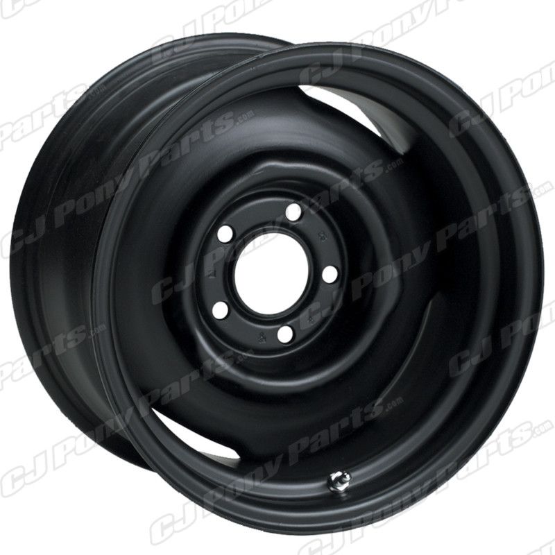 15x8 Satin Black OE Style Mopar Chrysler Steel Rim