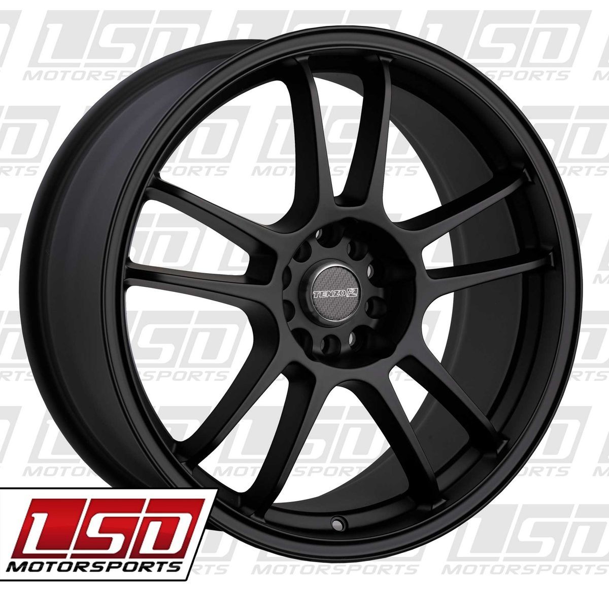 17 Tenzo R DC5 Black Rims Wheels 17x7 42 5x114 3 Civic RSX XB Eclipse