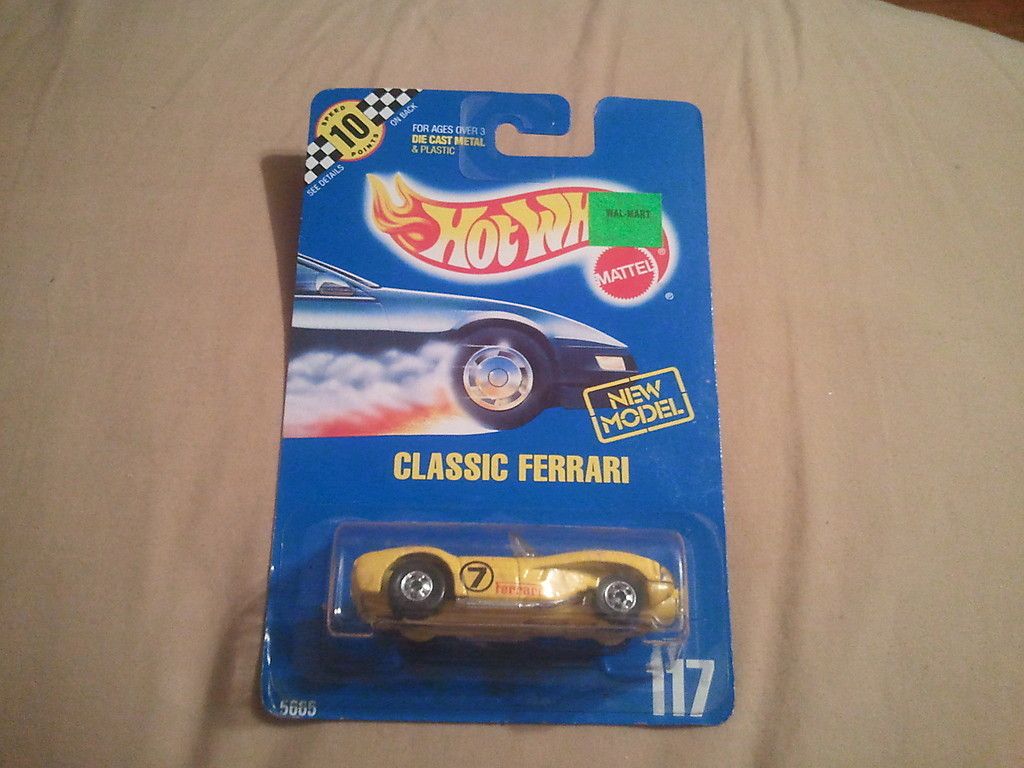 1990 Hot Wheels Classic Ferrari 117 w TH E10 Point Box