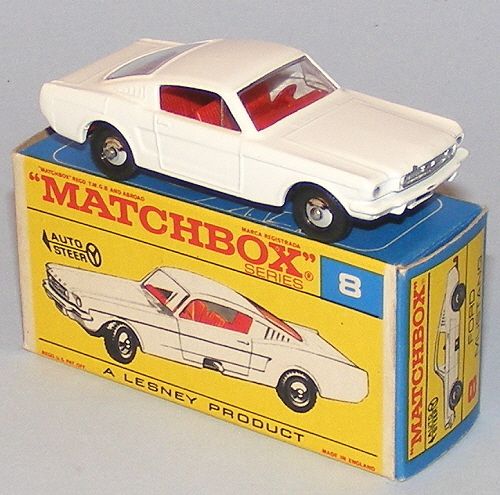 Matchbox Regular Wheels 8 E Ford Mustang RARE F Box
