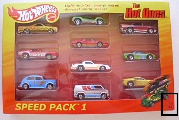 Hot Wheels The Hot Ones ALL 3 Speed Packs ALL Chase Cars Speed Packs 1