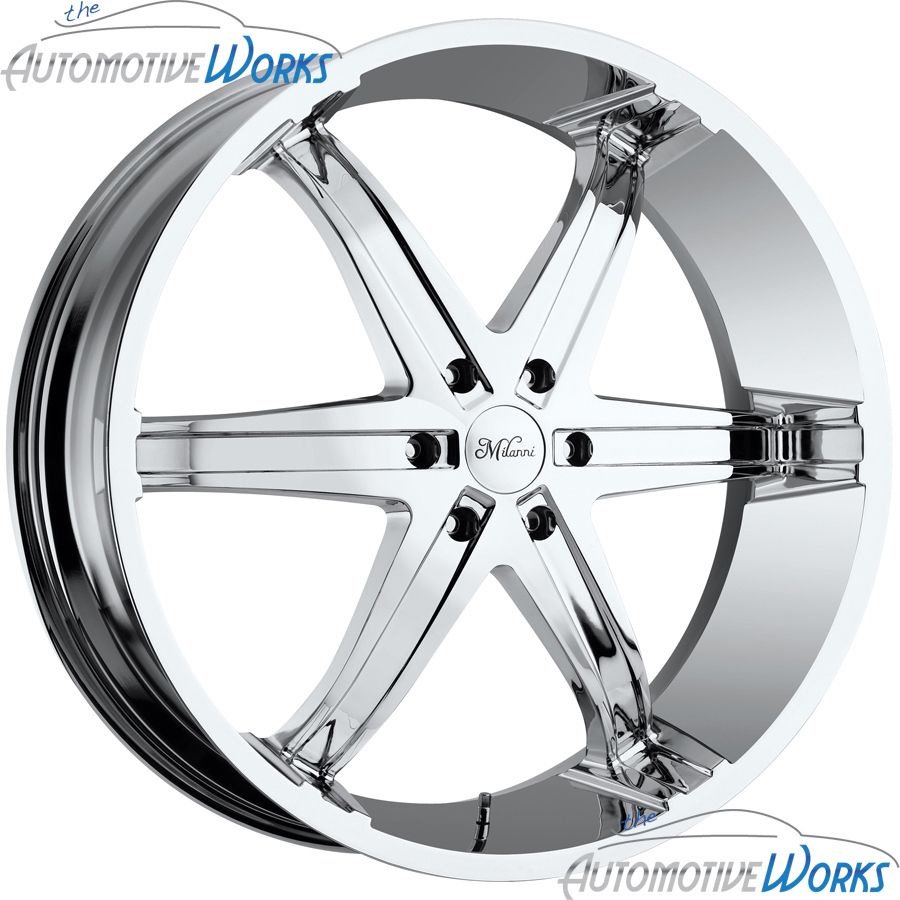 20x9 Milanni Kool Whip 6 6x139 7 6x5 5 18mm Chrome Wheels Rims Inch 20
