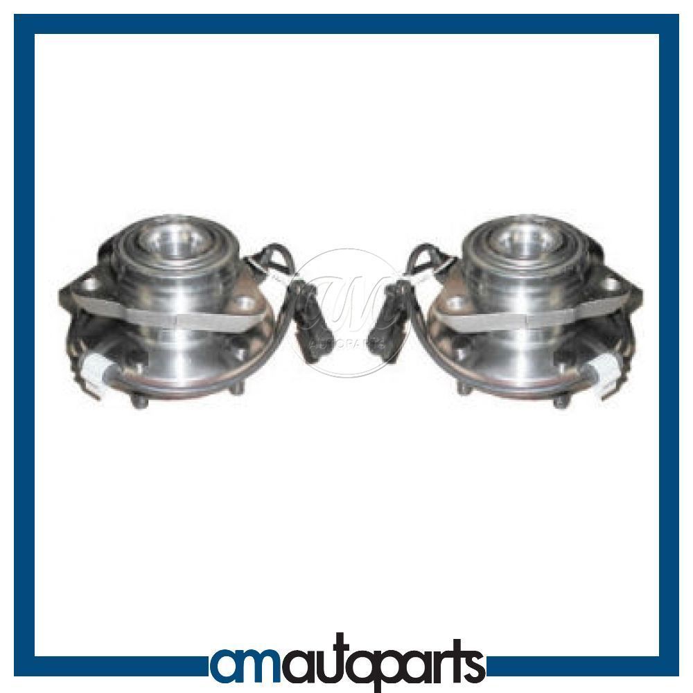 Chevy GMC Blazer S10 Truck 2WD 2x4 w ABS Front Wheel Hub Bearing Pair