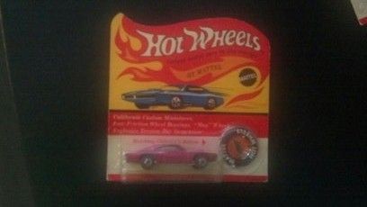 1969 Hot Wheels Red Line Custom Charger Pink MOC Sealed SUPER RARE