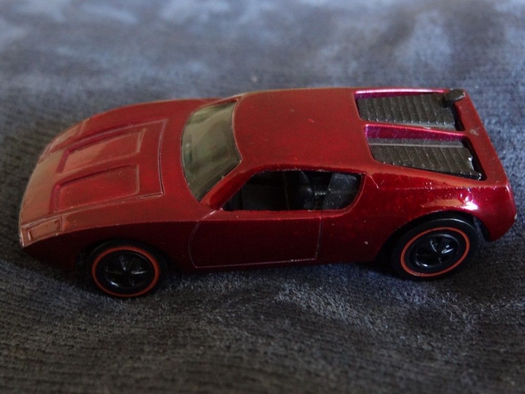 Vintage 1970 Hot Wheel AMX 2 Redline Burgundy