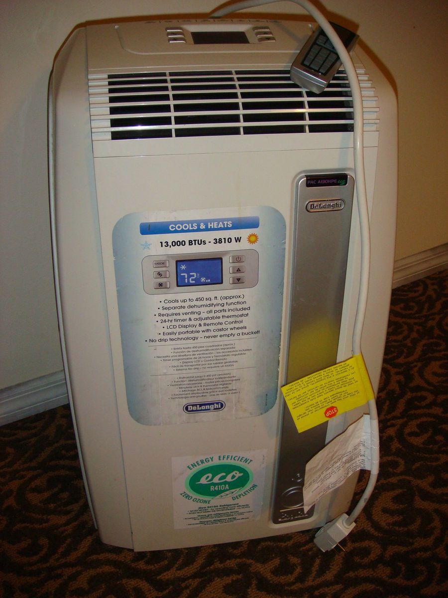 DeLonghi 13000 BTU Portable AC Unit on Wheels