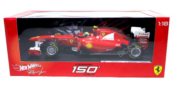 Hot Wheels F 2011 F1 Ferrari Felipe Massa 150 Italia 6 1 18 W1074