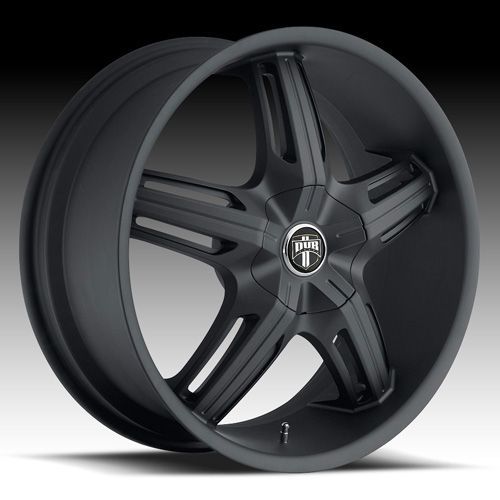  Drone 5 Wheel SET 17x7 5 Matte Black Rims for FWD RWD 5 Lug Vehicles