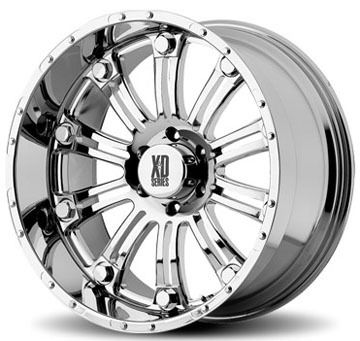 17 inch XD795 Hoss Chrome Offroad Truck Rims Wheels Nitto Tires