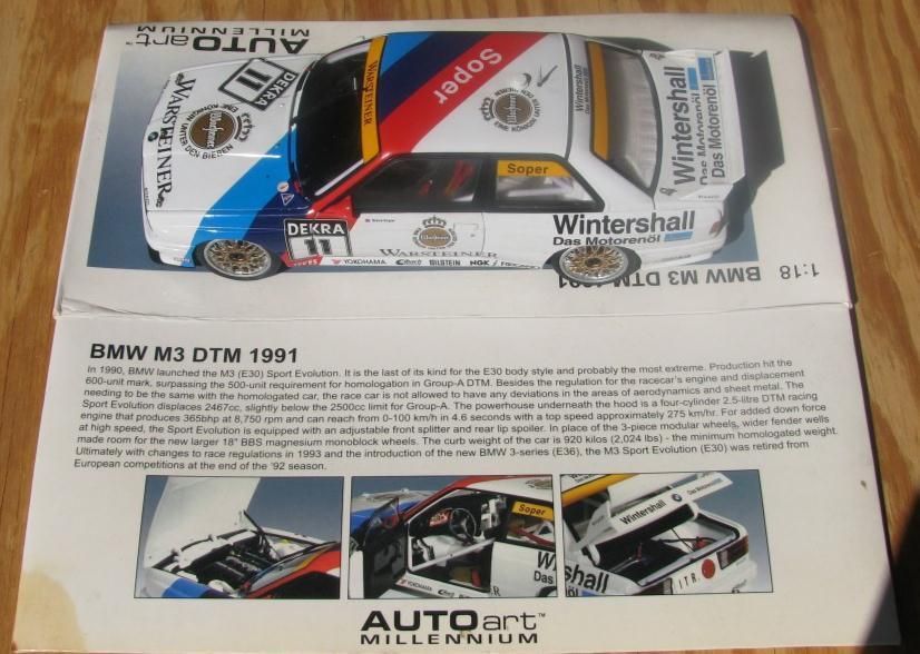 BMW M3 DTM 1991 BMW M Team Autoart 1 18 Soper