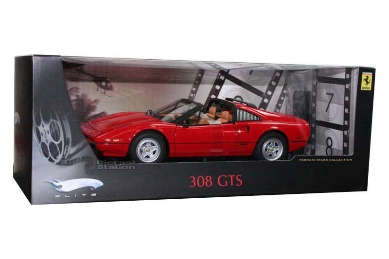 ELITE FERRARI 308GTS 308 GTS MAGNUM PI TV SERIES 1 18 RED P9908 SEALED