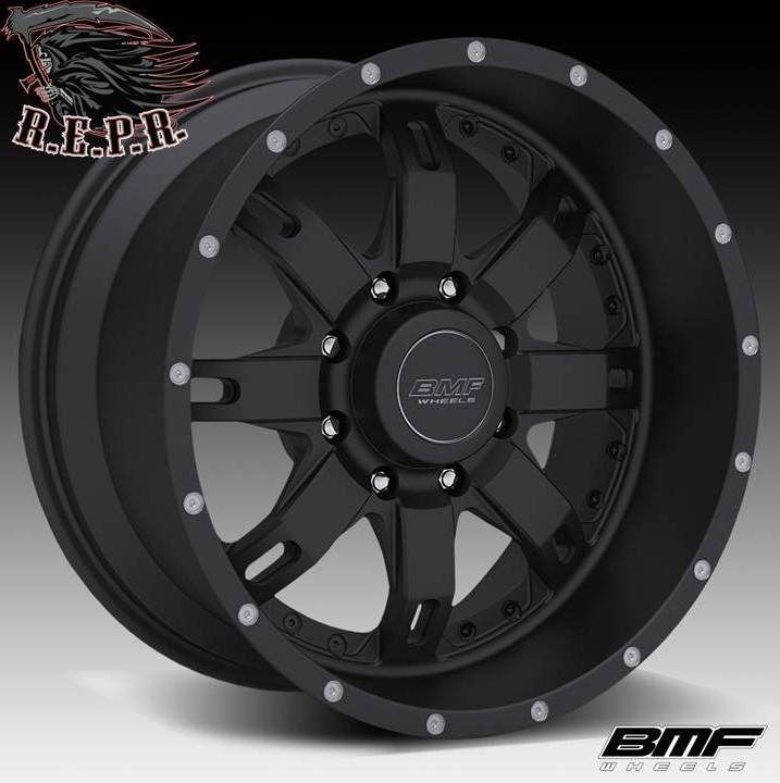 BMF Repr 20x9 Stealth Black Wheels 8x6 5 Chevy HD GMC HD RAM 2500 3500