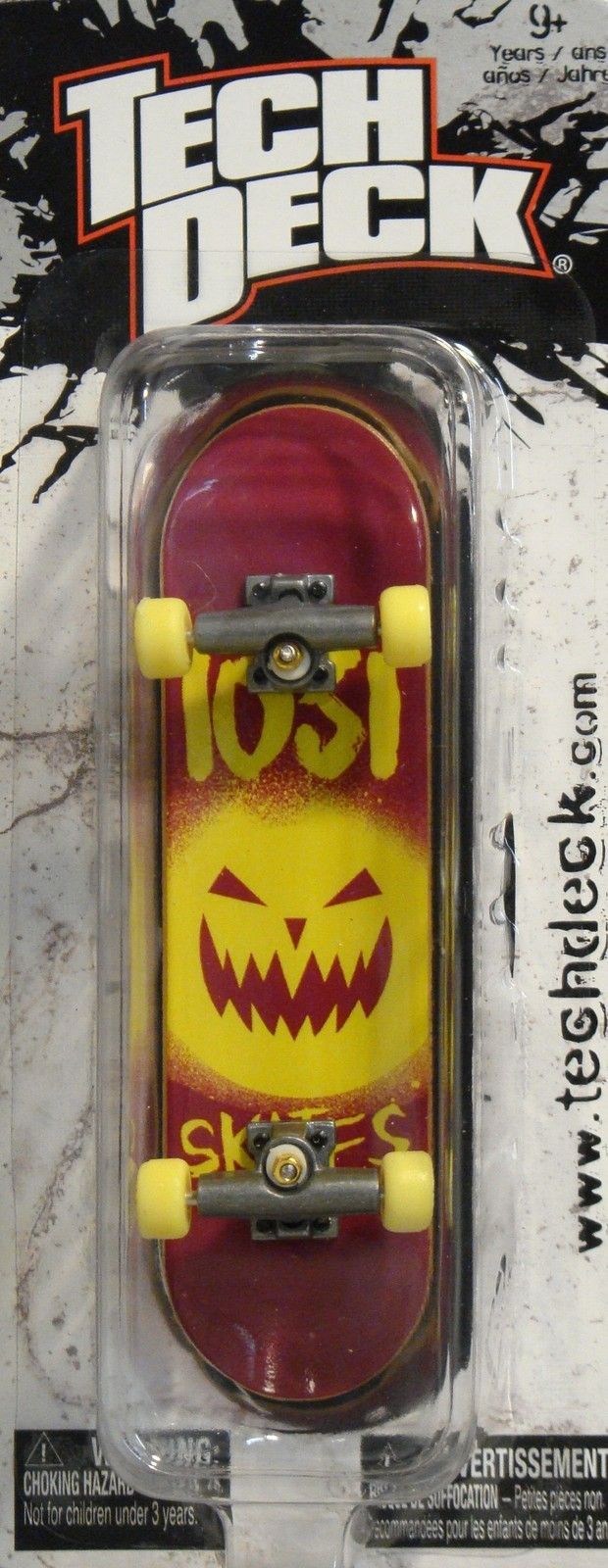 Tech Deck Checklane Team 1031 Skates Pumpkin Design Fingerboard