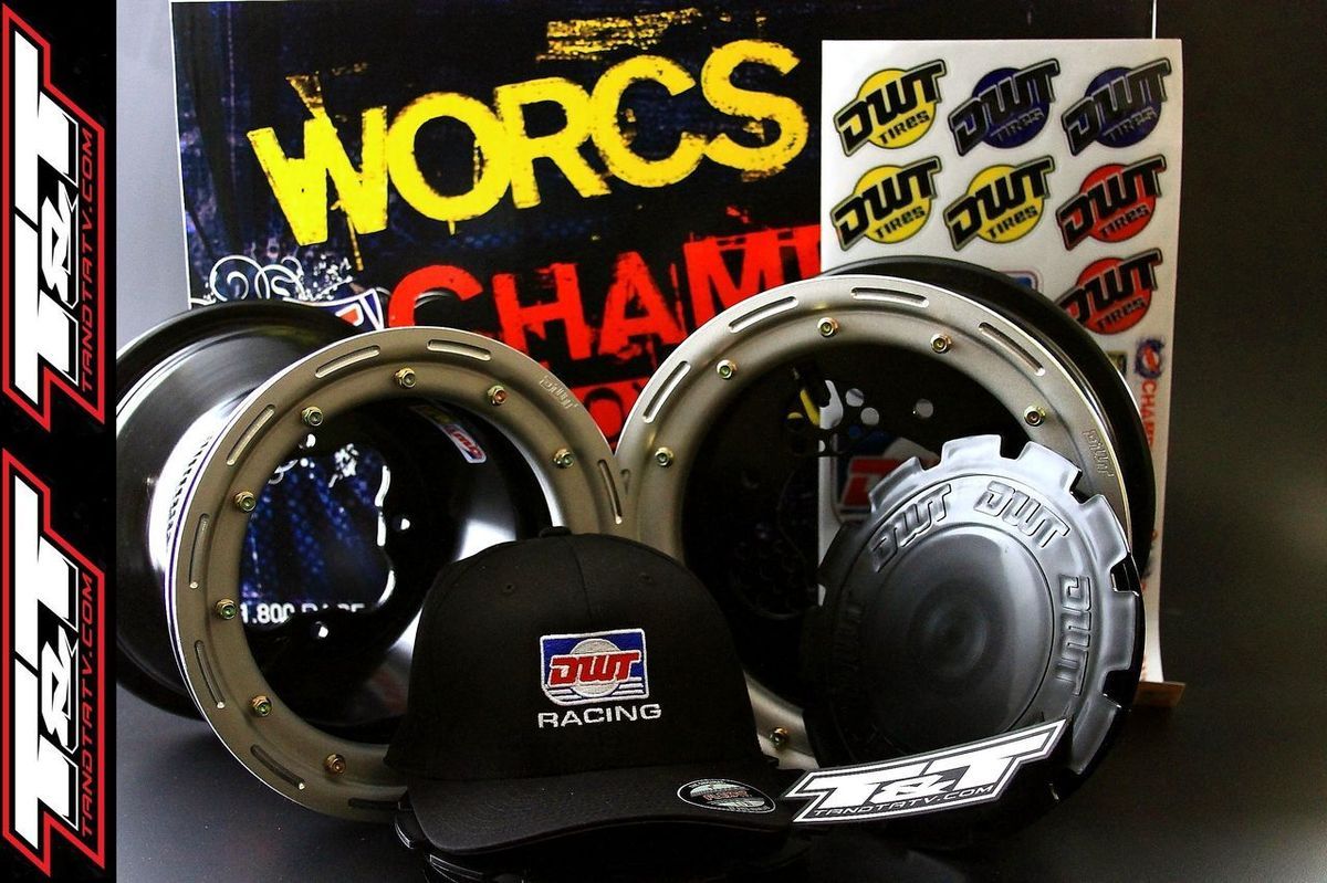 dwt beadlocks yamaha yfz 450 wheels dwt champion in box 10 9 beadlock