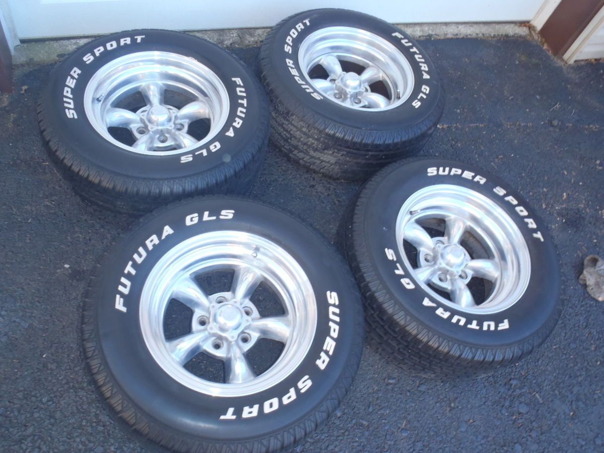 Corvette Camaro Firebird 15x8 American Racing Wheels with Tires SET (4 ...