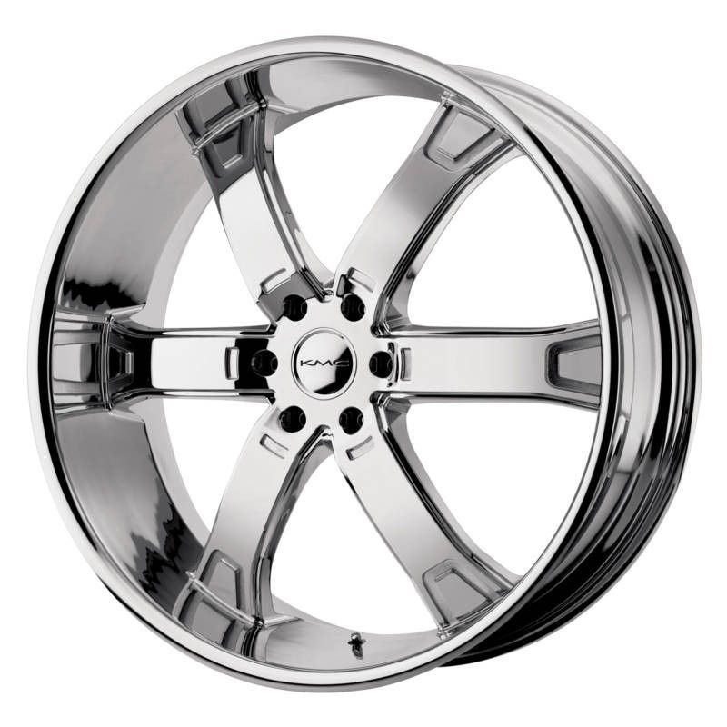 24 inch KMC Brodie Chrome Wheels Rims 6x4 5 6x114 3 Durango Dakota