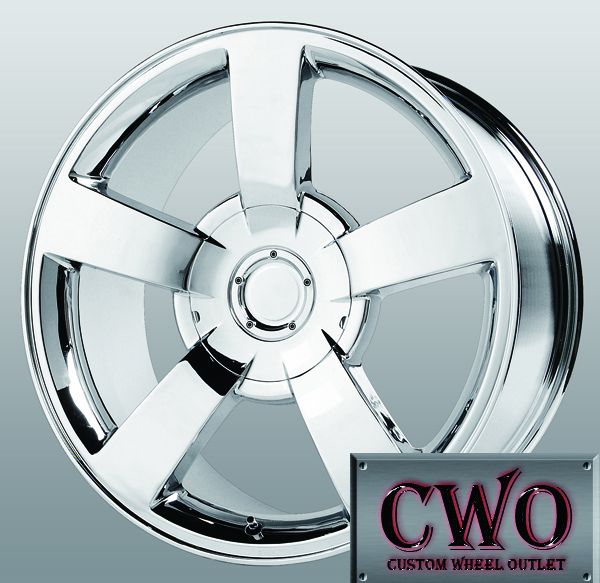 22 Chrome Replica Silverado SS Wheels 6x139 7 6 Lug Chevy GMC Titan